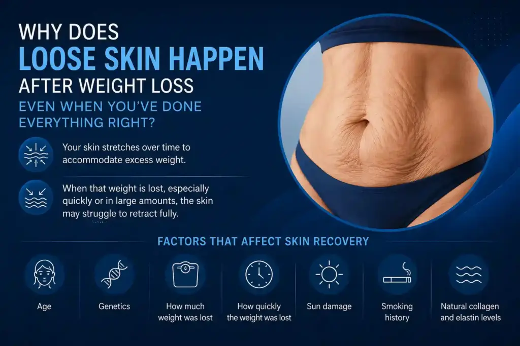 Why Does Loose Skin Happen After Weight Loss Even When You’ve Done Everything Right Harwich?